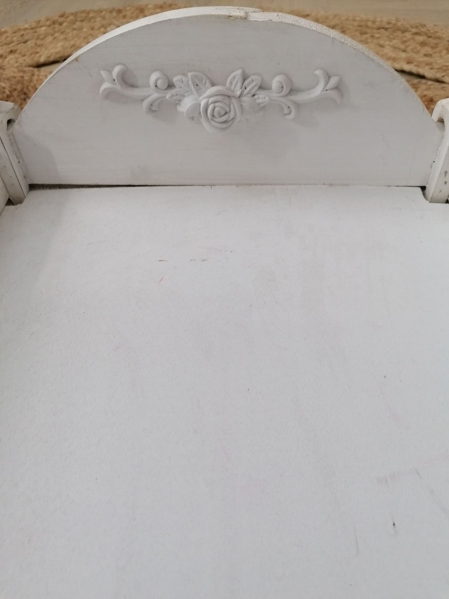 Newborn Reborn Vintage Bett Shabby Chic braun oder weiß