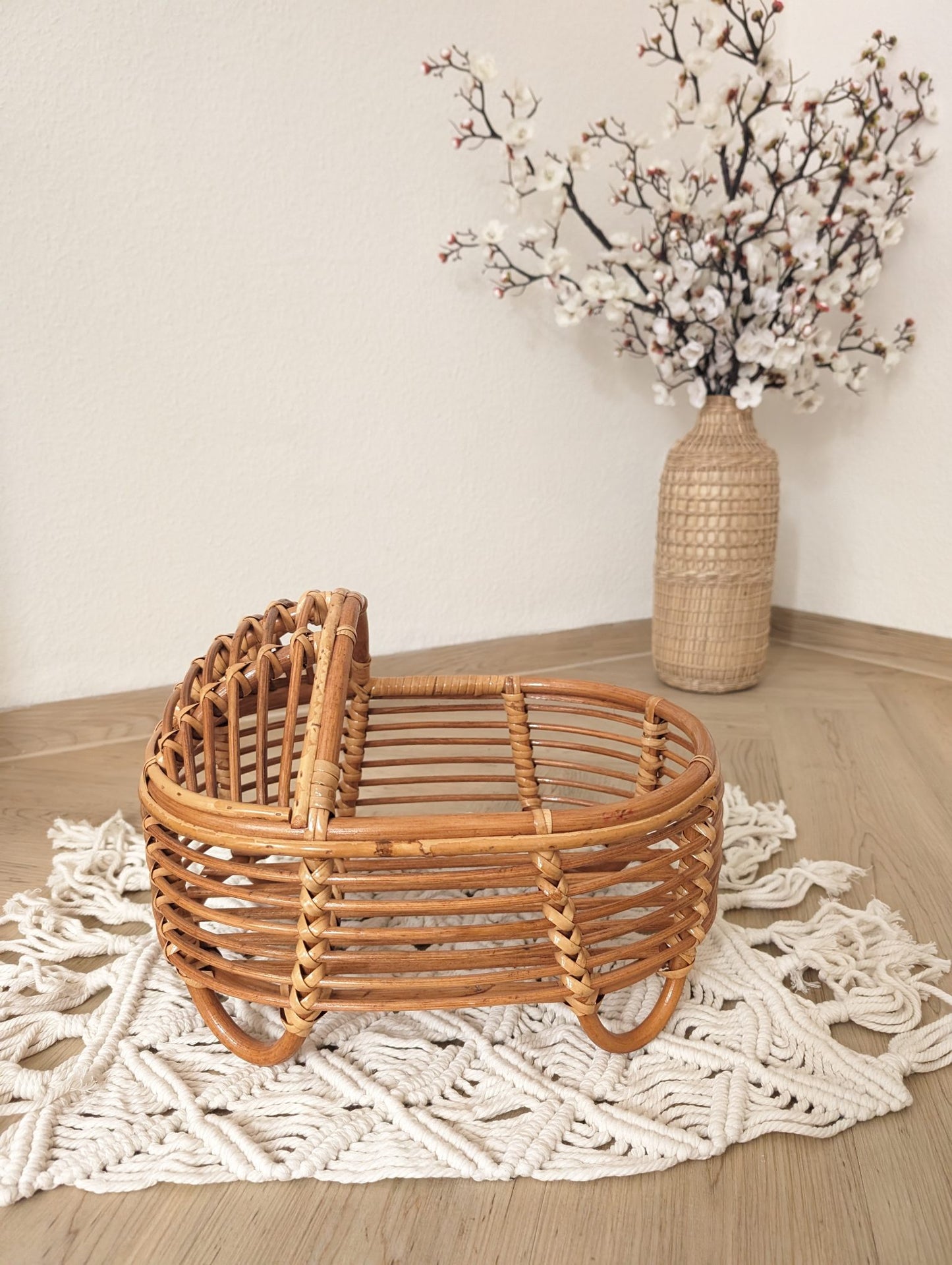 Rattankorb Krippe Rattanprops Newborn