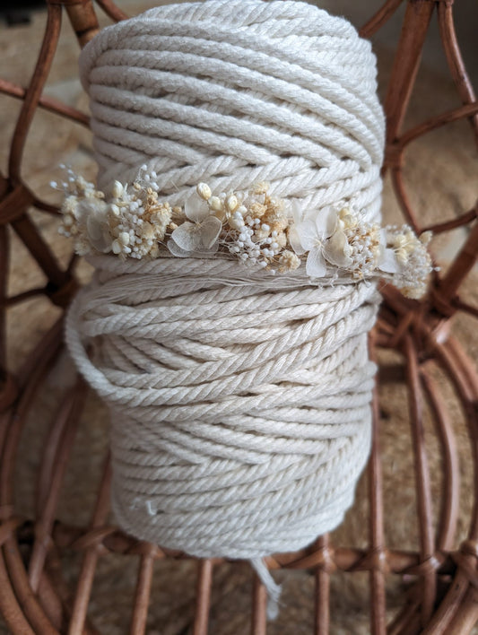 Haarkranz Newborn bis Schulkind Trockenblumen