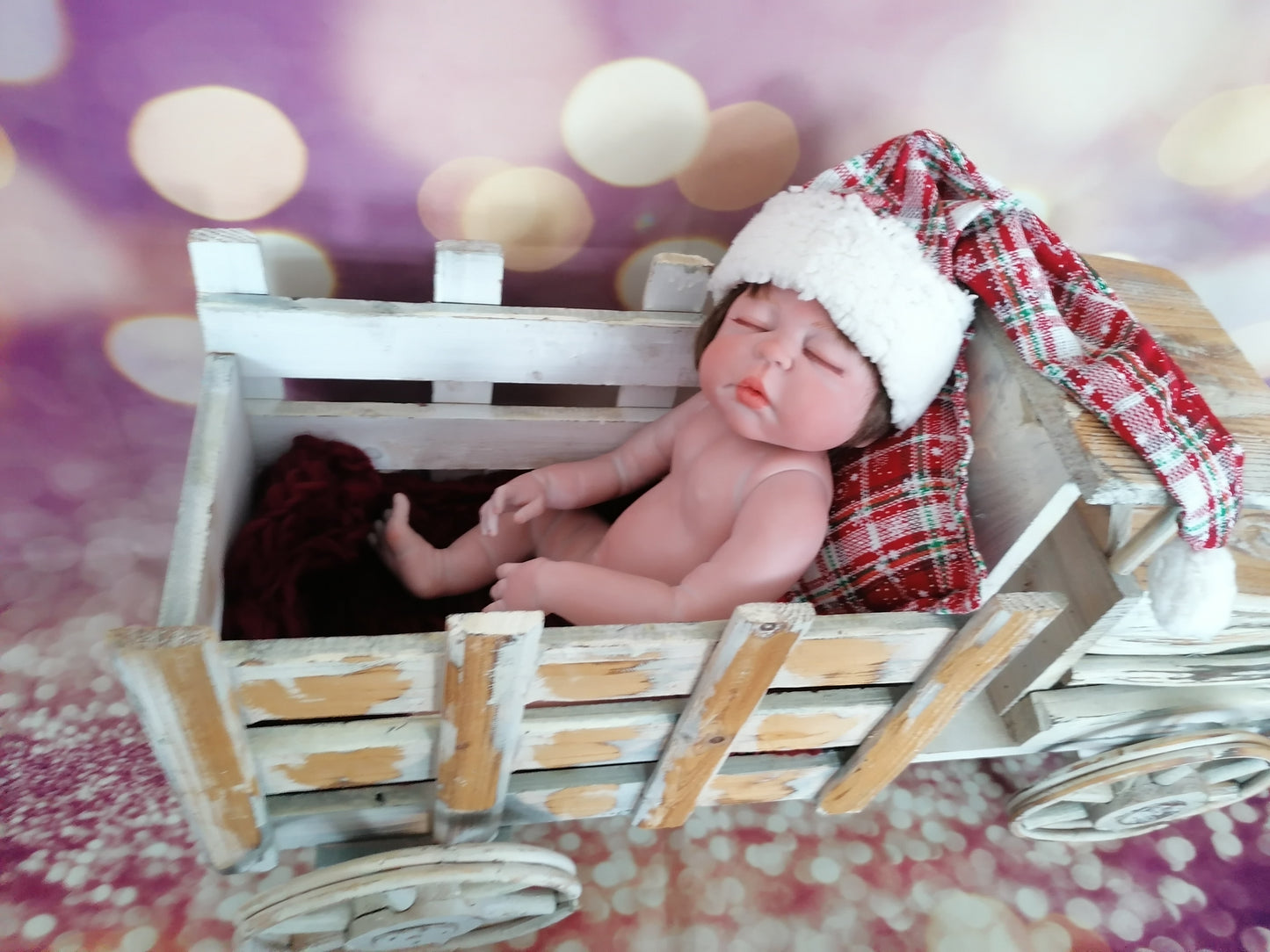 Weihnachten Kissen und Mütze