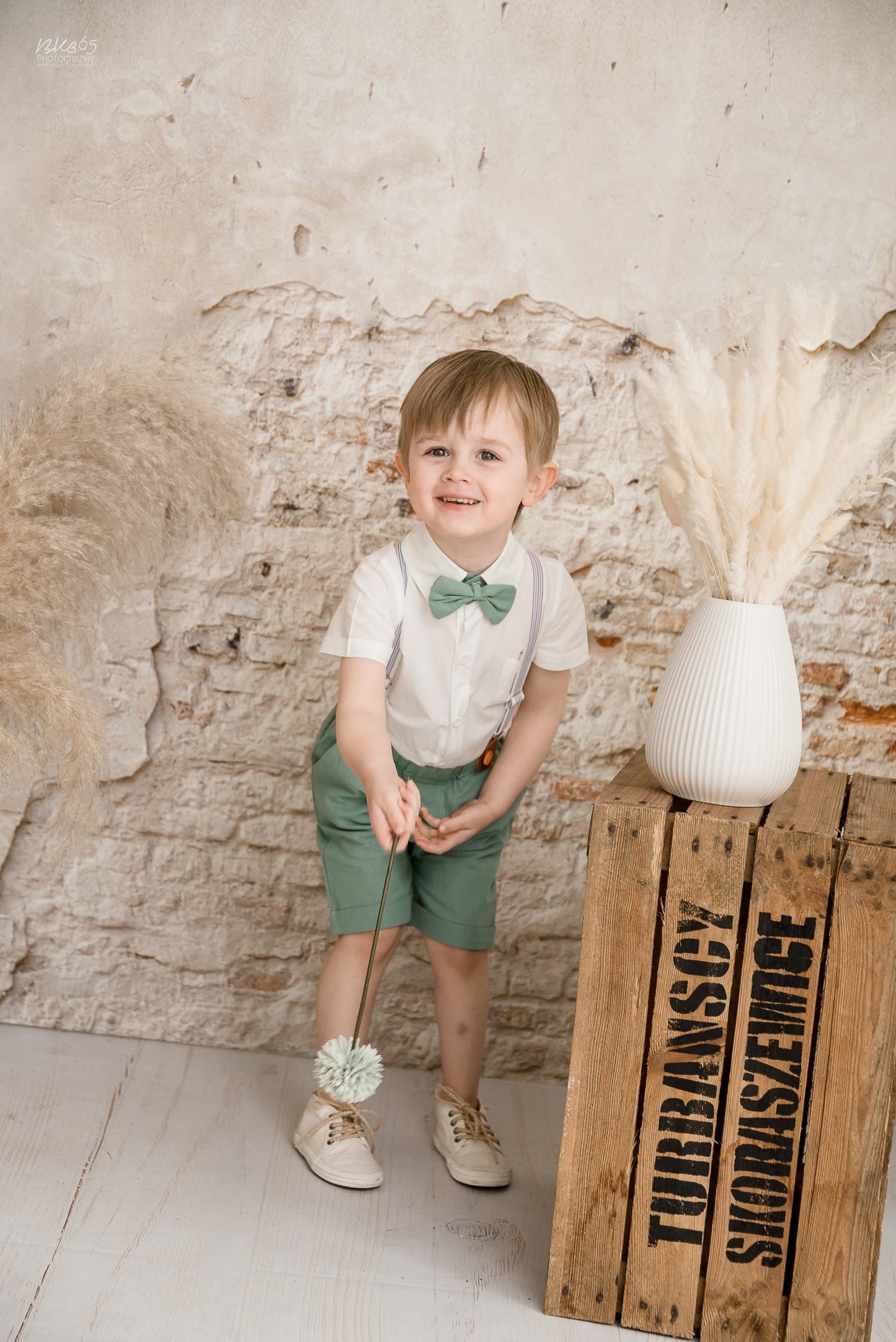 Sitter Baby Toddler Jungen Outfit blau oder grün