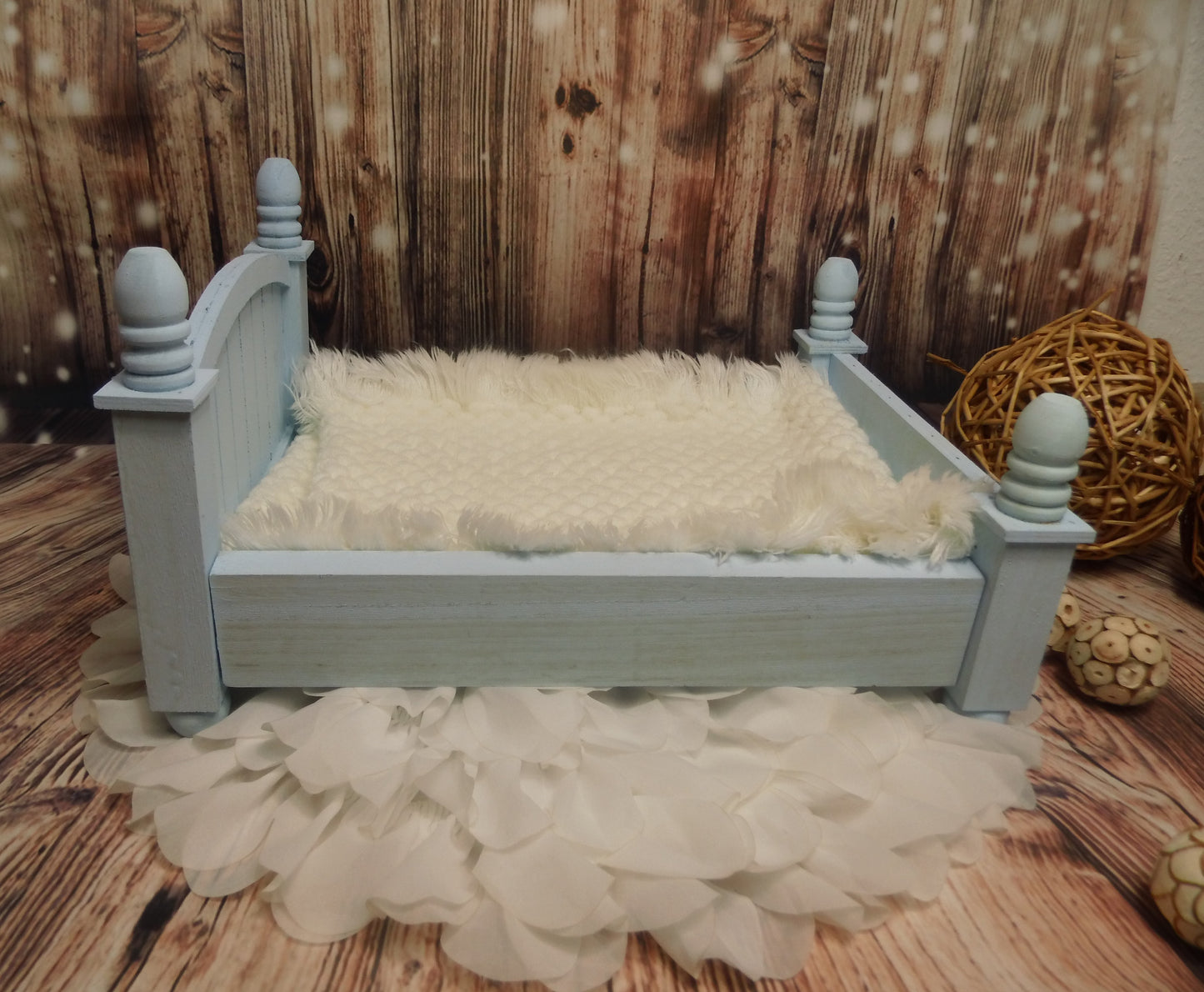 Vintage Decken in Blumenform