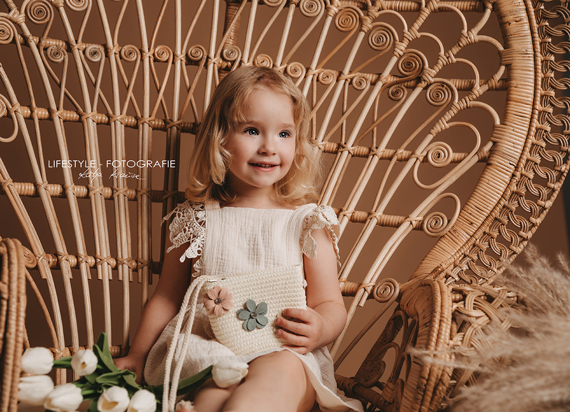 Vintage Boho Kleid für Baby Toodler & Sitter bis Kleinkind