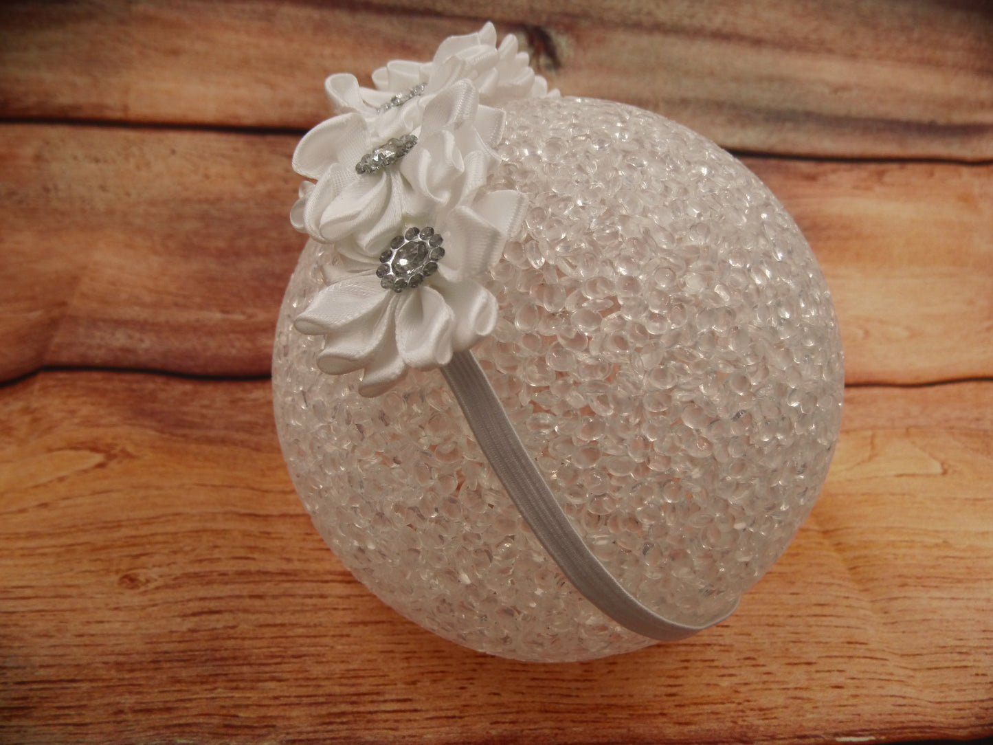 Stirnband Haarband mit Blumen und Strass