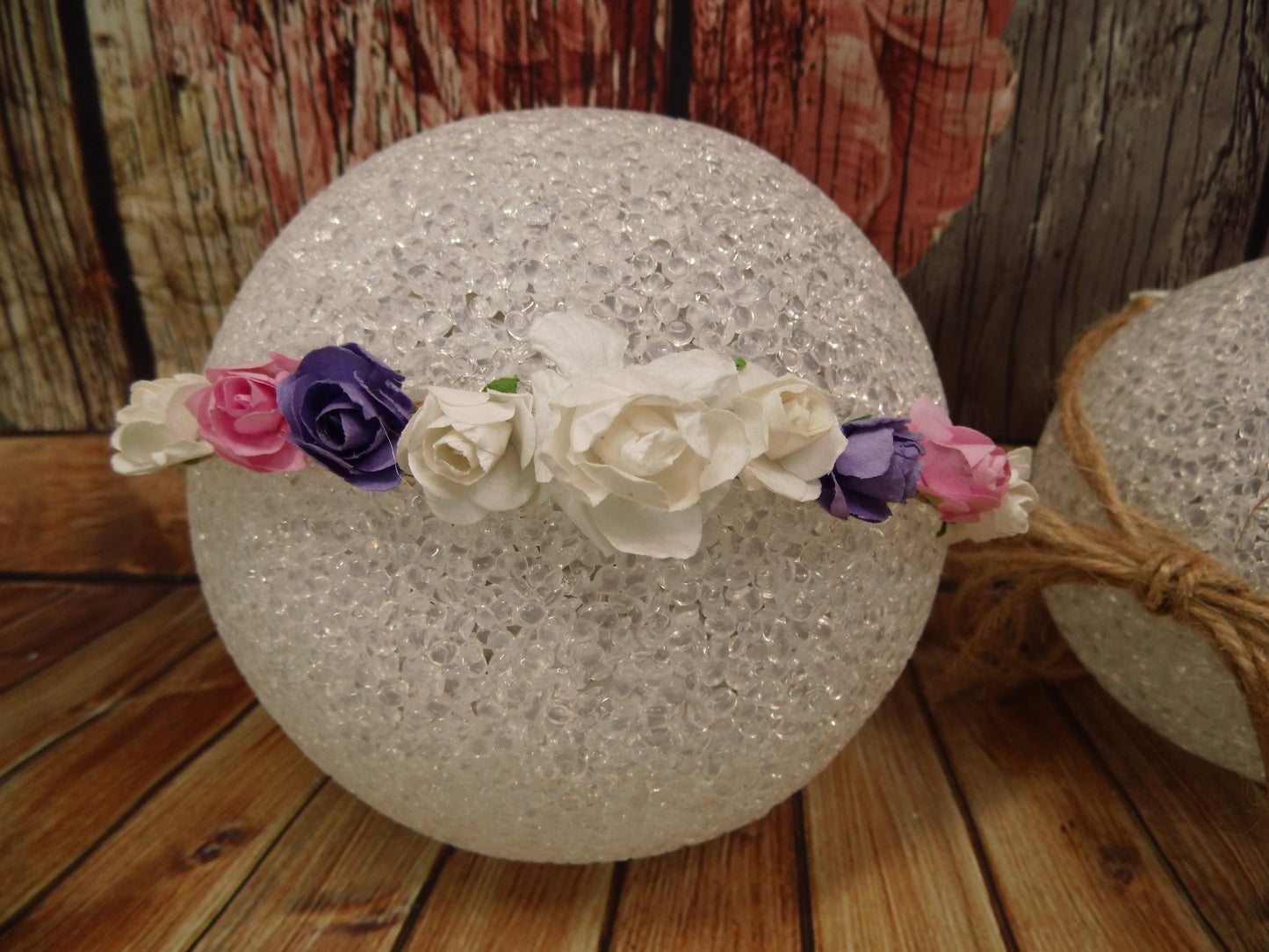Vintage Papier Stirnband Haarband Rosen