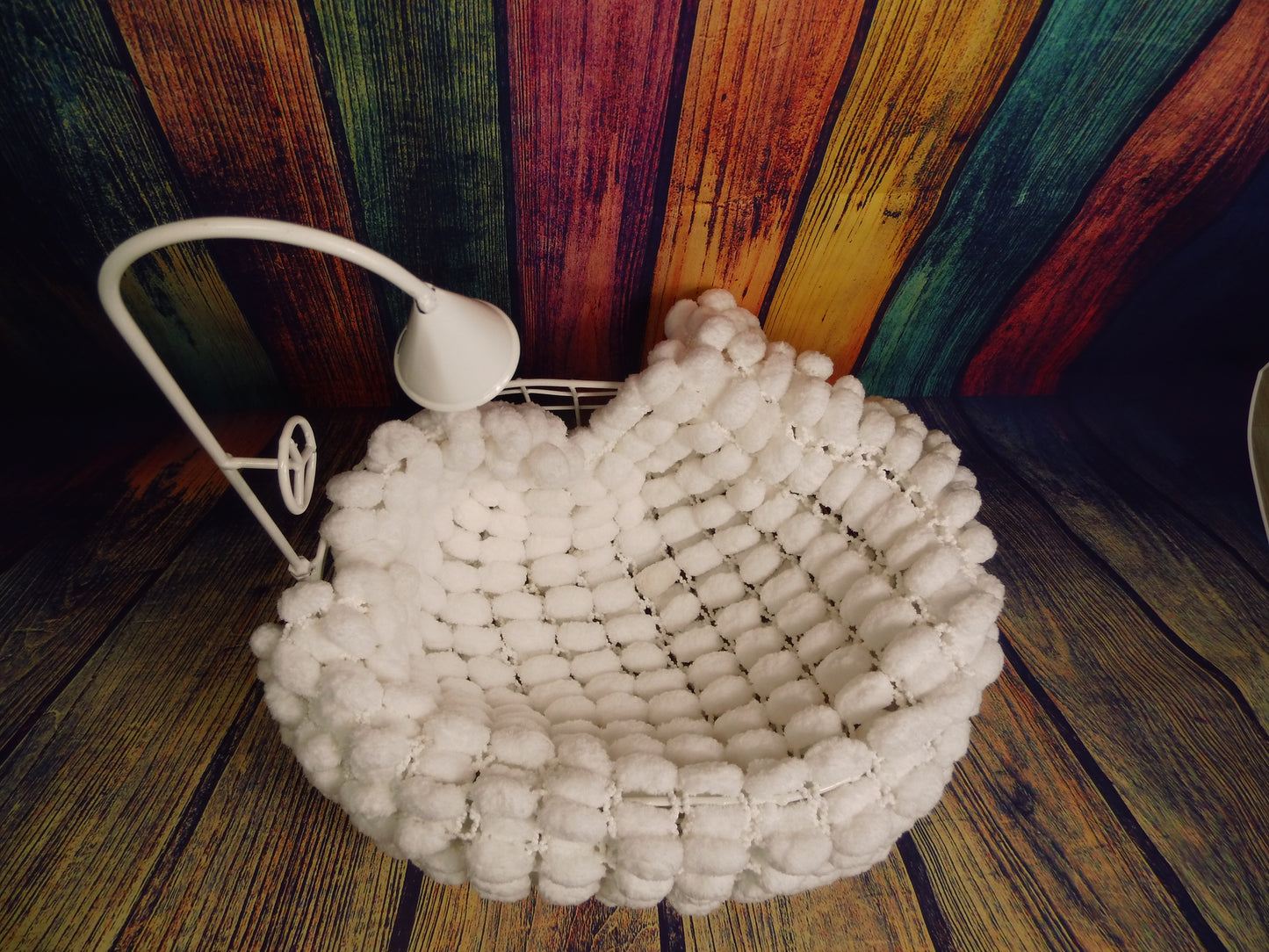 Decke/Korbfüller z.B. für Wolken und Badeschaum in weiss