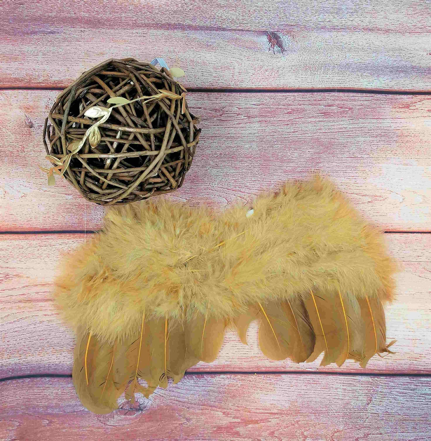 Flügel in gold mit GRATIS Stirnband