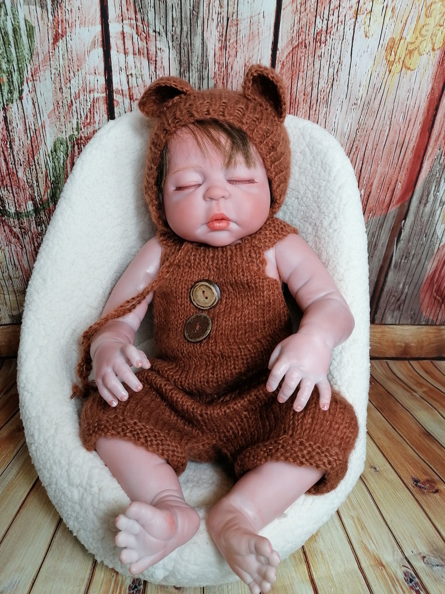 Outfit Set Newborn Mütze + Hose / Latzhose