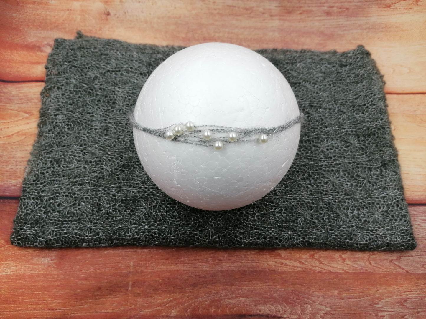 Set Wrap mit Perlenstirnband