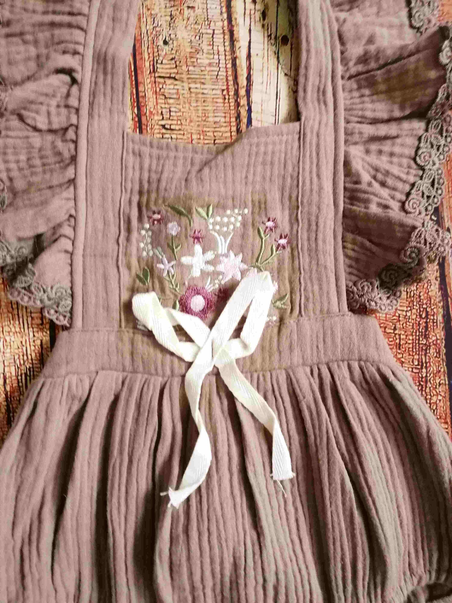 Overall Romper braun und grün Baby Toddler Sitter