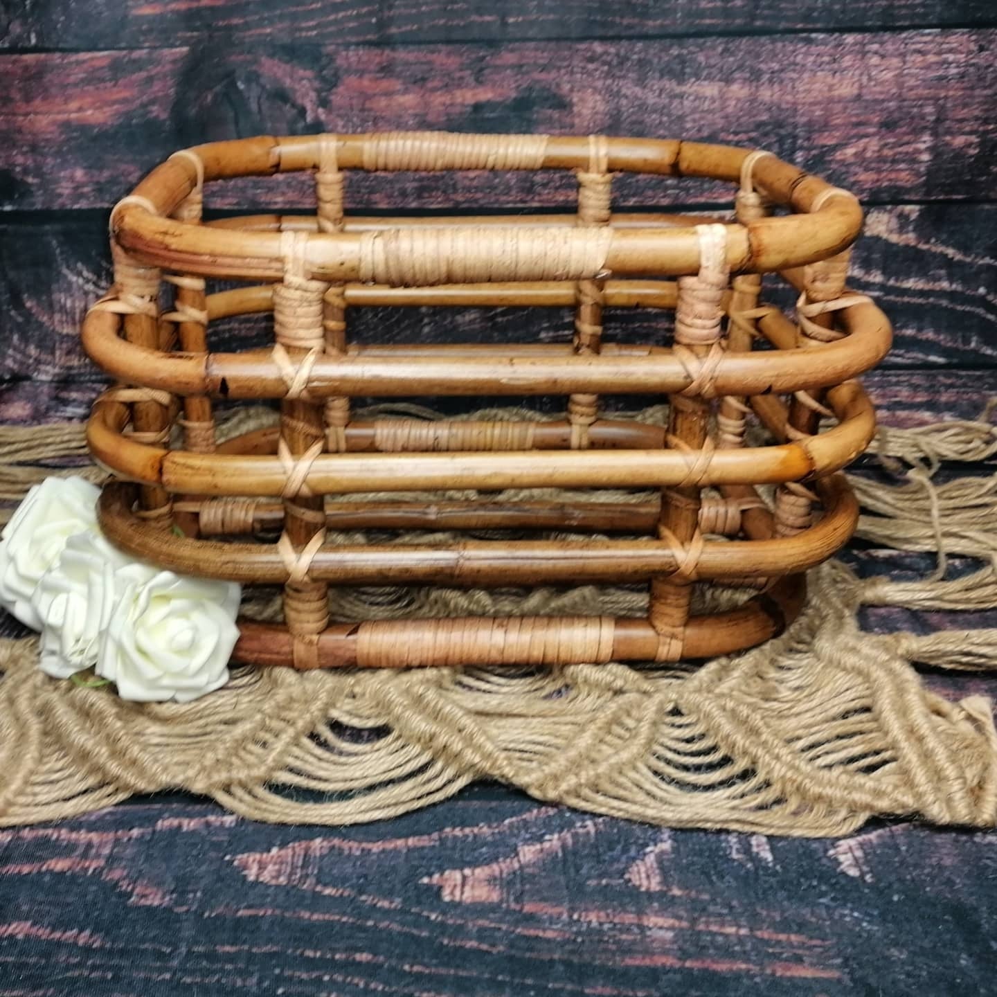 Rattan Korb Rattankorb Bett Newborn Reborn Sitter
