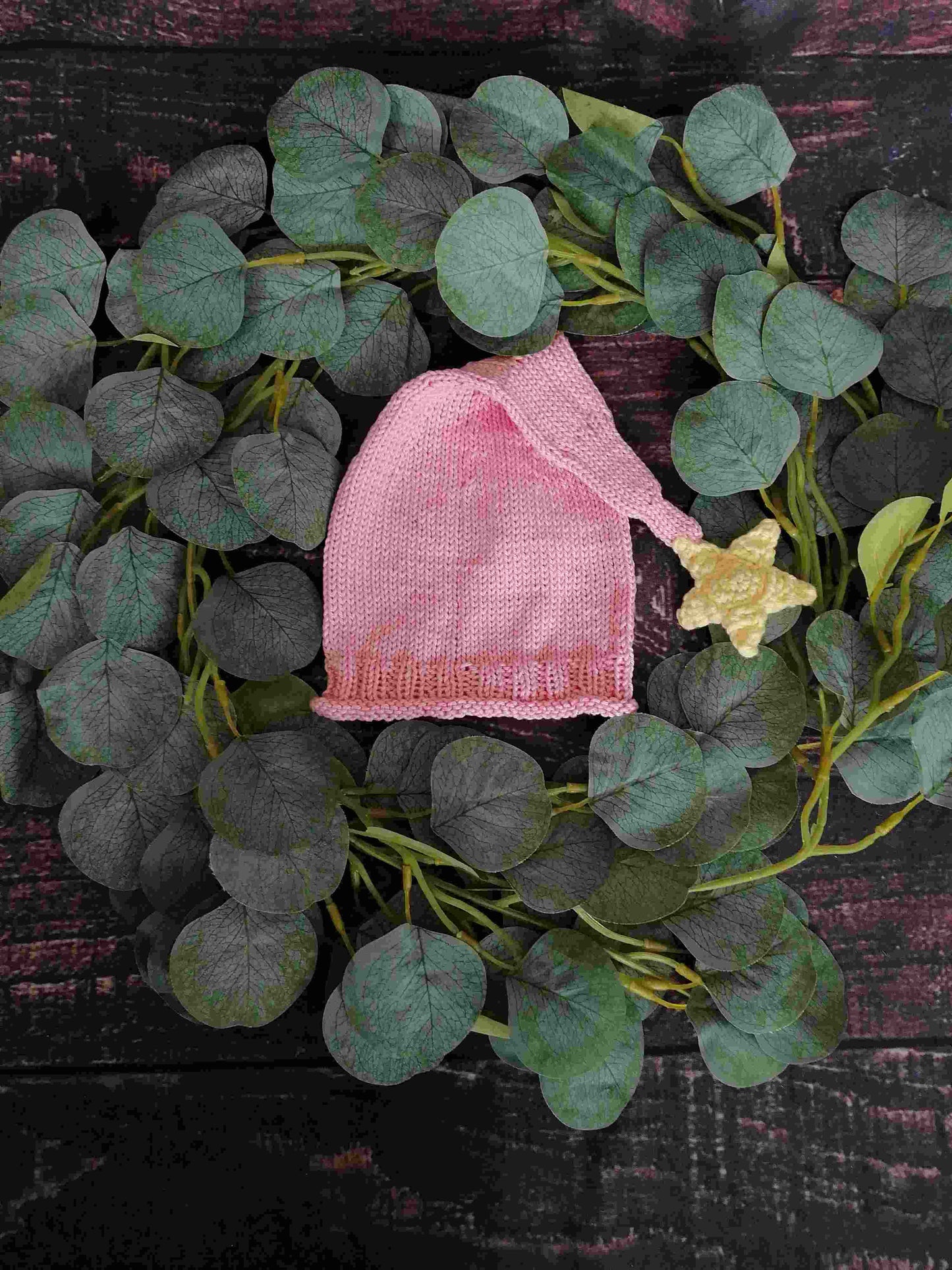 Handmade Newborn Mütze Stern