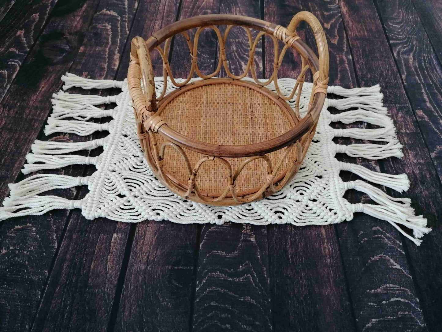 Makramee Jute Decken Jutedecke