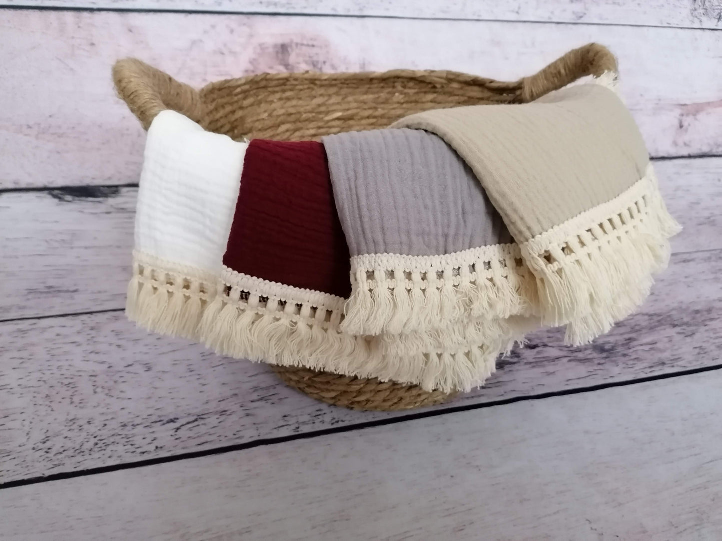 Boho Decken Tuch Decke mit Fransen