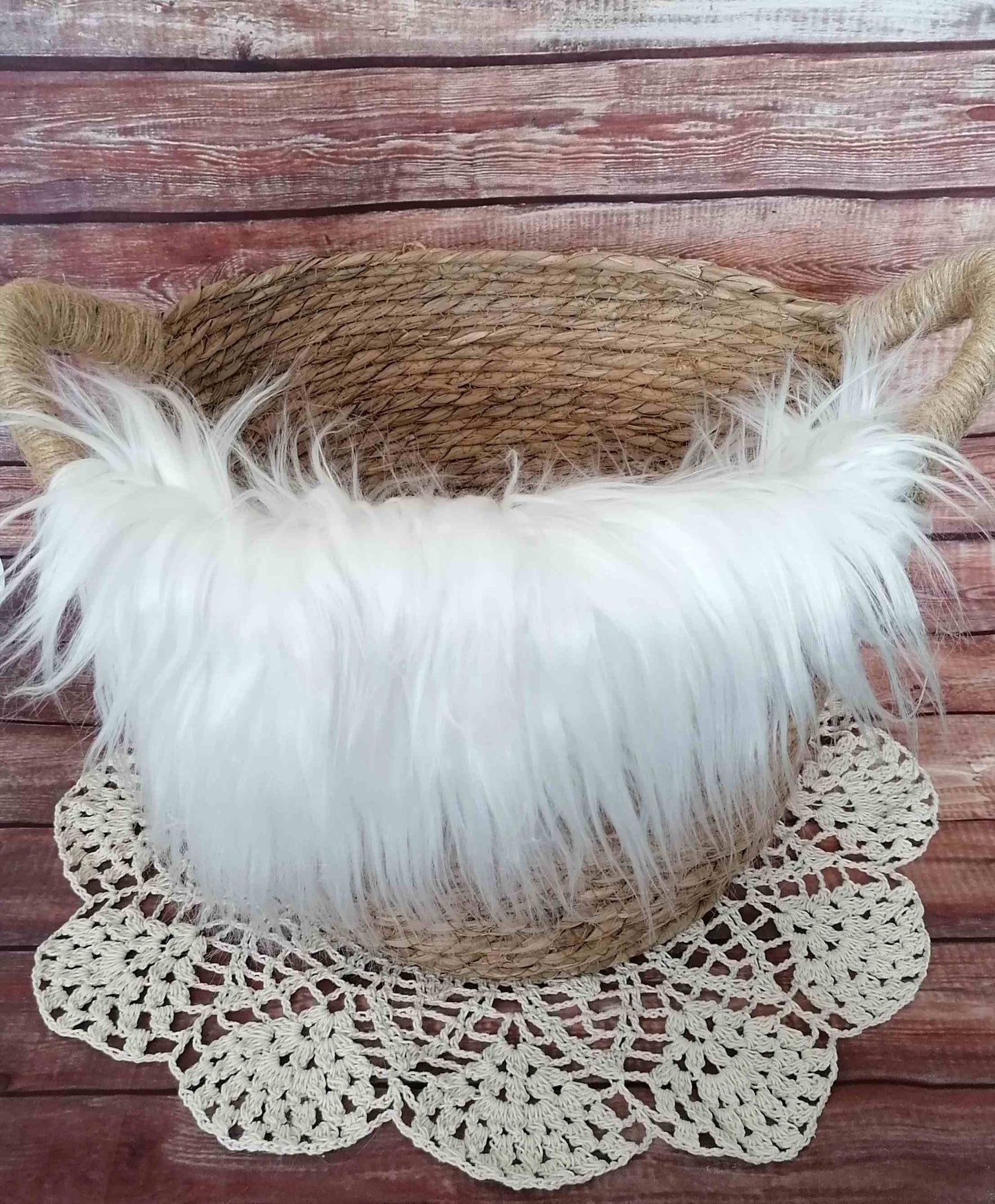 Boho Häkeldecke gehäkelte Decke klein 40 cm Durchmesser