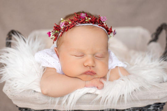 Haarkranz Stirnband für Newborn bis Damen mit Trockenblumen