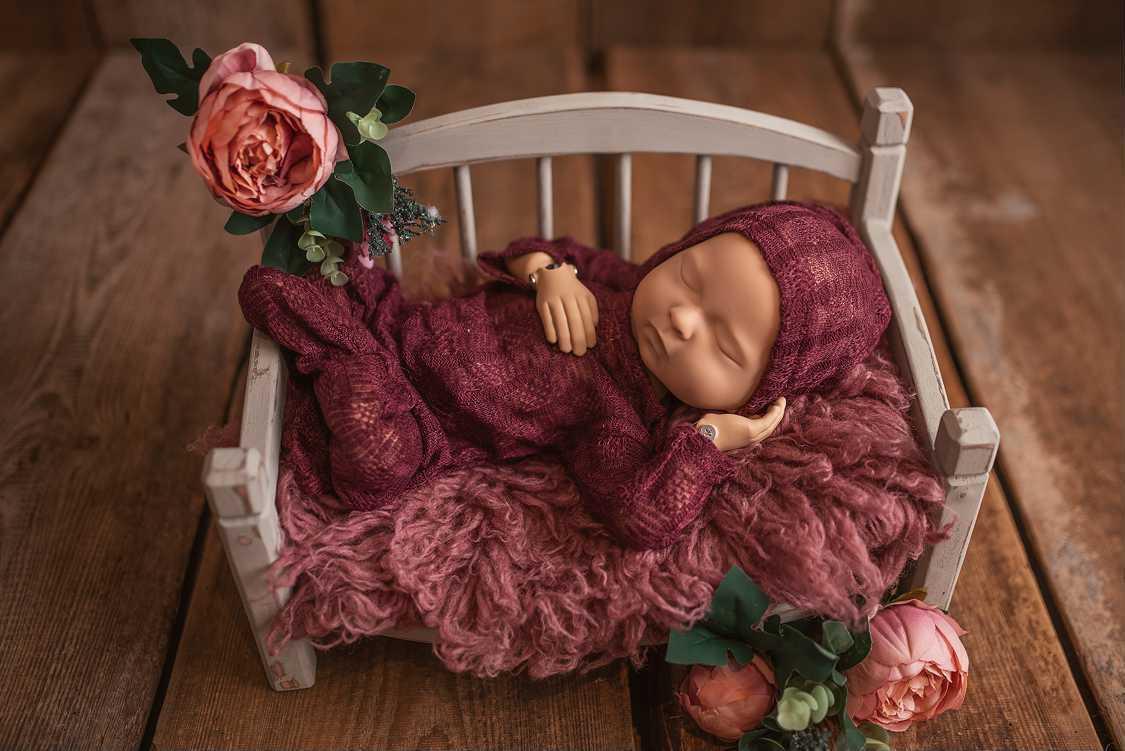 Outfit Set Newborn Strickmuster Häkelmuster mit Zipfelmütze