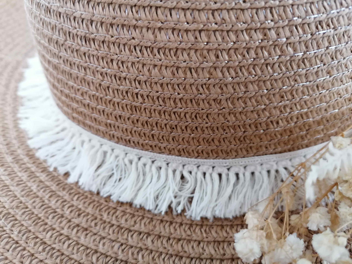 Boho Hut Hüte für Frauen natur