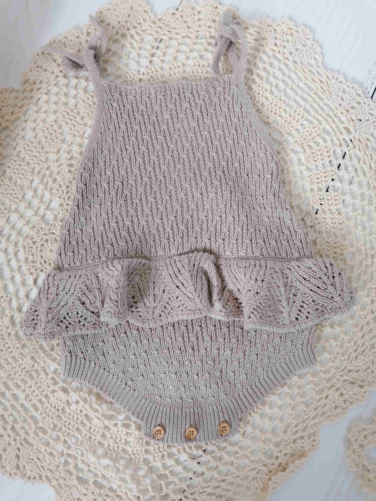 Boho Body Romper mit Rock Röckchen 3-6 Monate