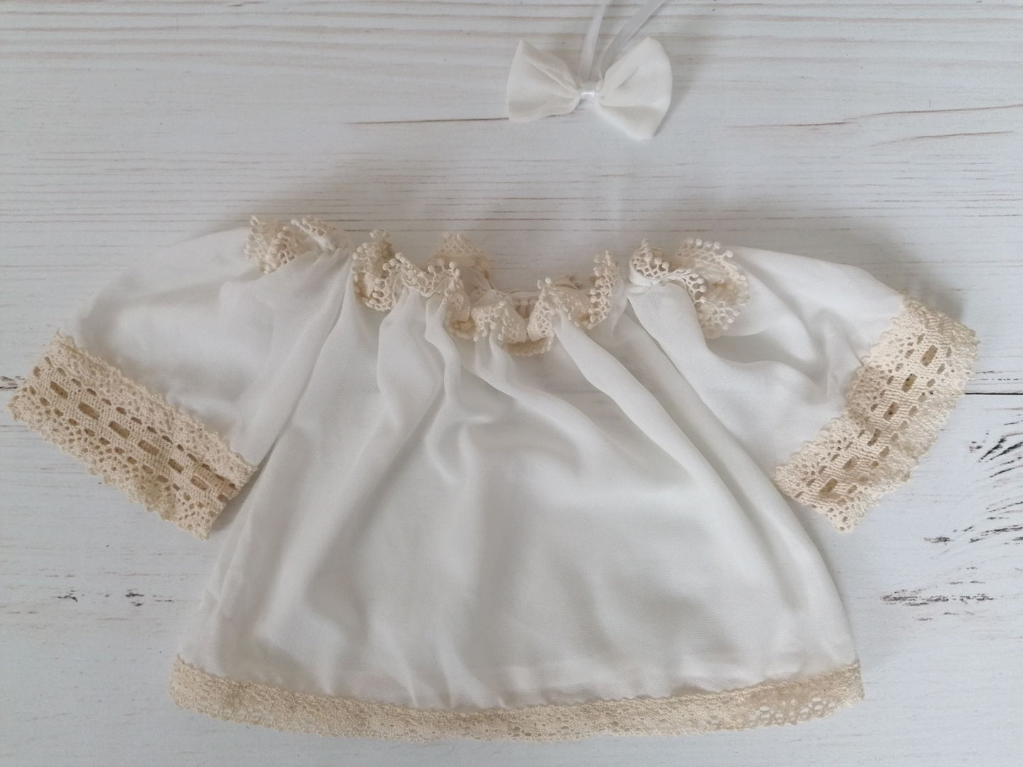 Boho Top Bandeau schulterfrei mit Schleife