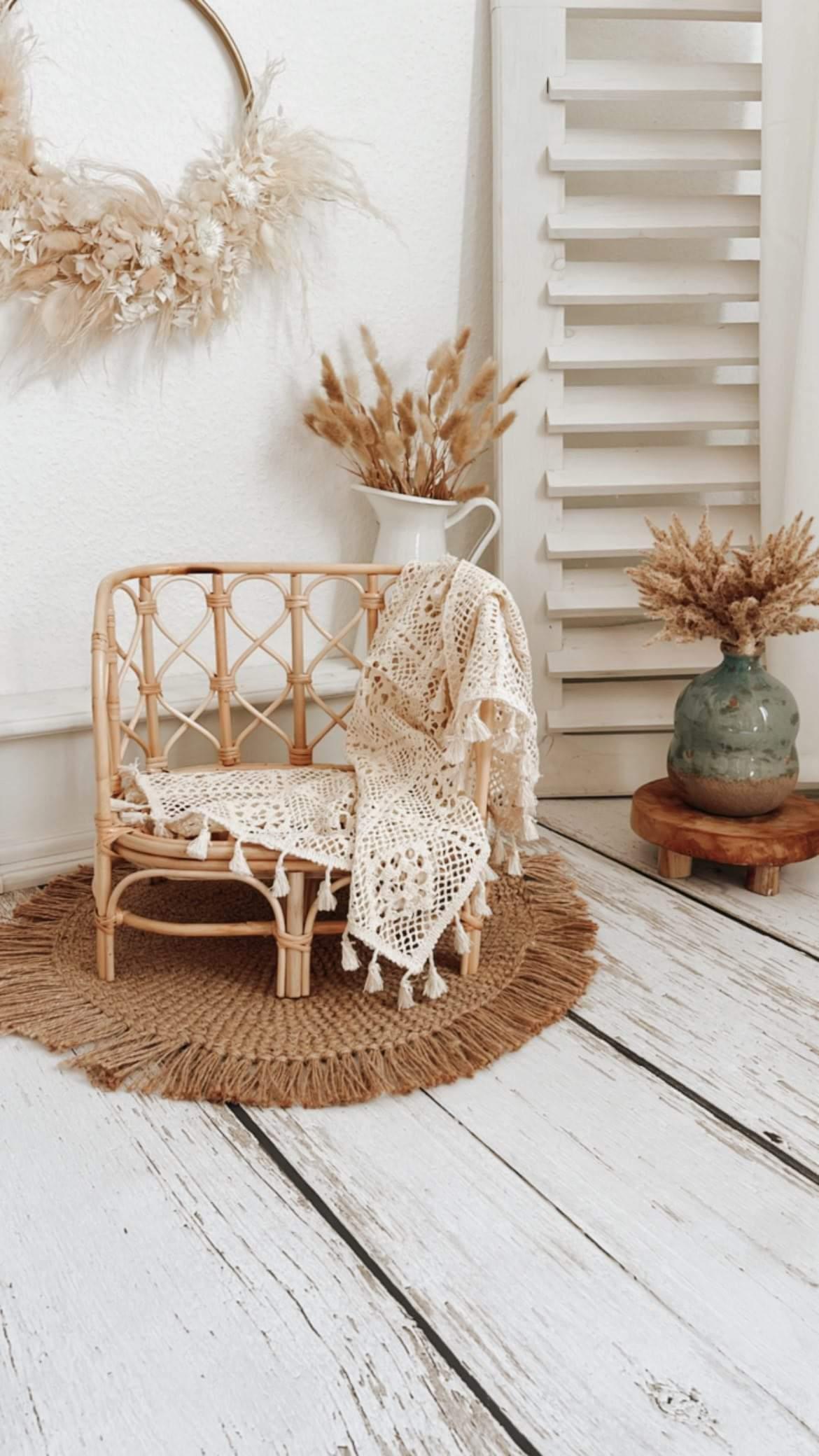Rattanbank rattan bench Bank – Highlightyourphoto