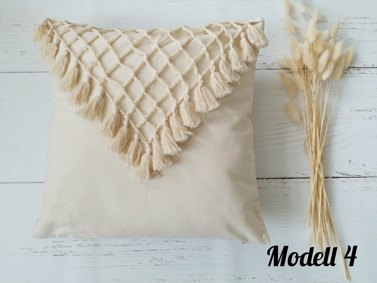 Boho Kissen 45x45 cm und 30x50 cm Makramee