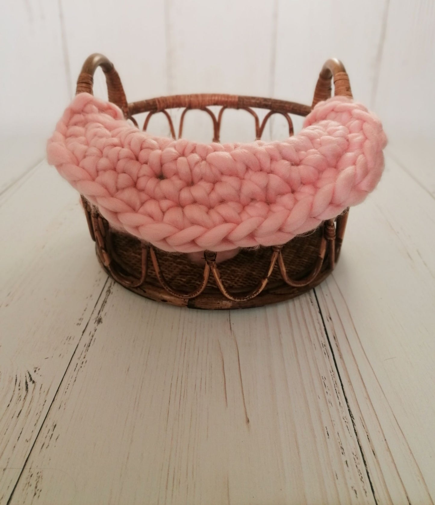 Wolldecken Decke rund als Korbfüller