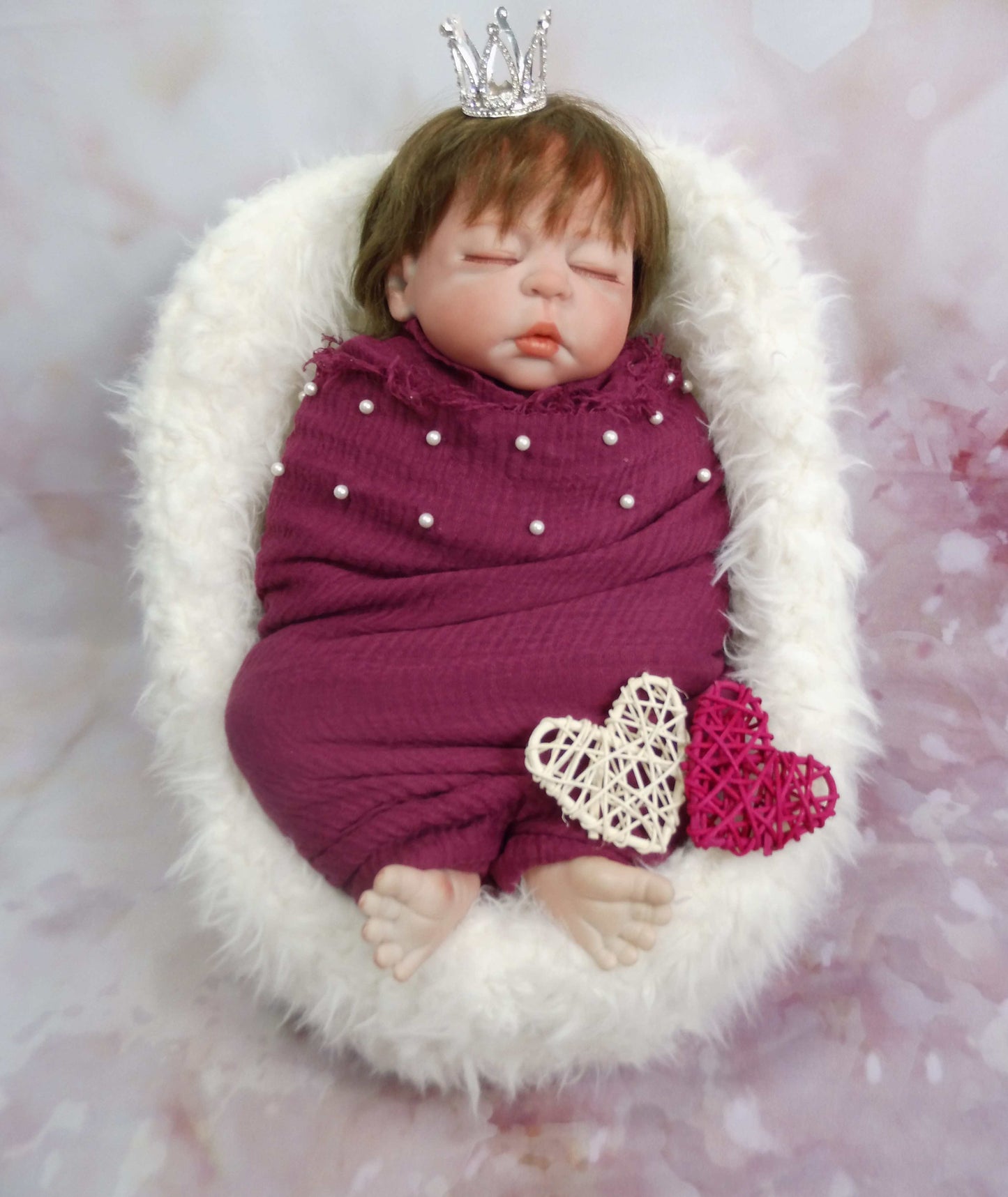 Gaze Tücher Wraps mit Perlen