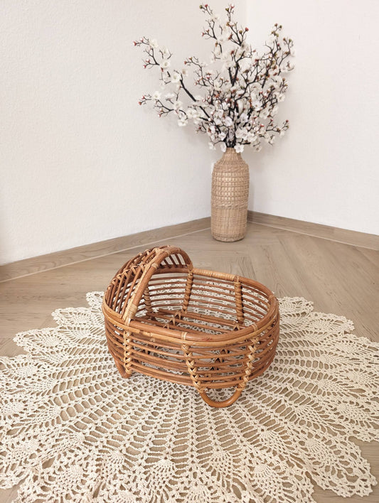 Rattankorb Krippe Rattanprops Newborn