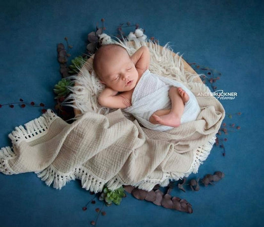 Boho Decken Tuch Decke mit Fransen