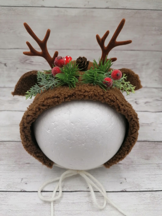 Reh Hirsch Mütze Newborn bis Sitter