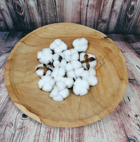 Künstliche Baumwollblüten 4er Set