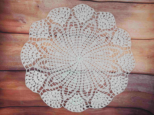Boho Häkeldecke gehäkelte Decke klein 40 cm Durchmesser
