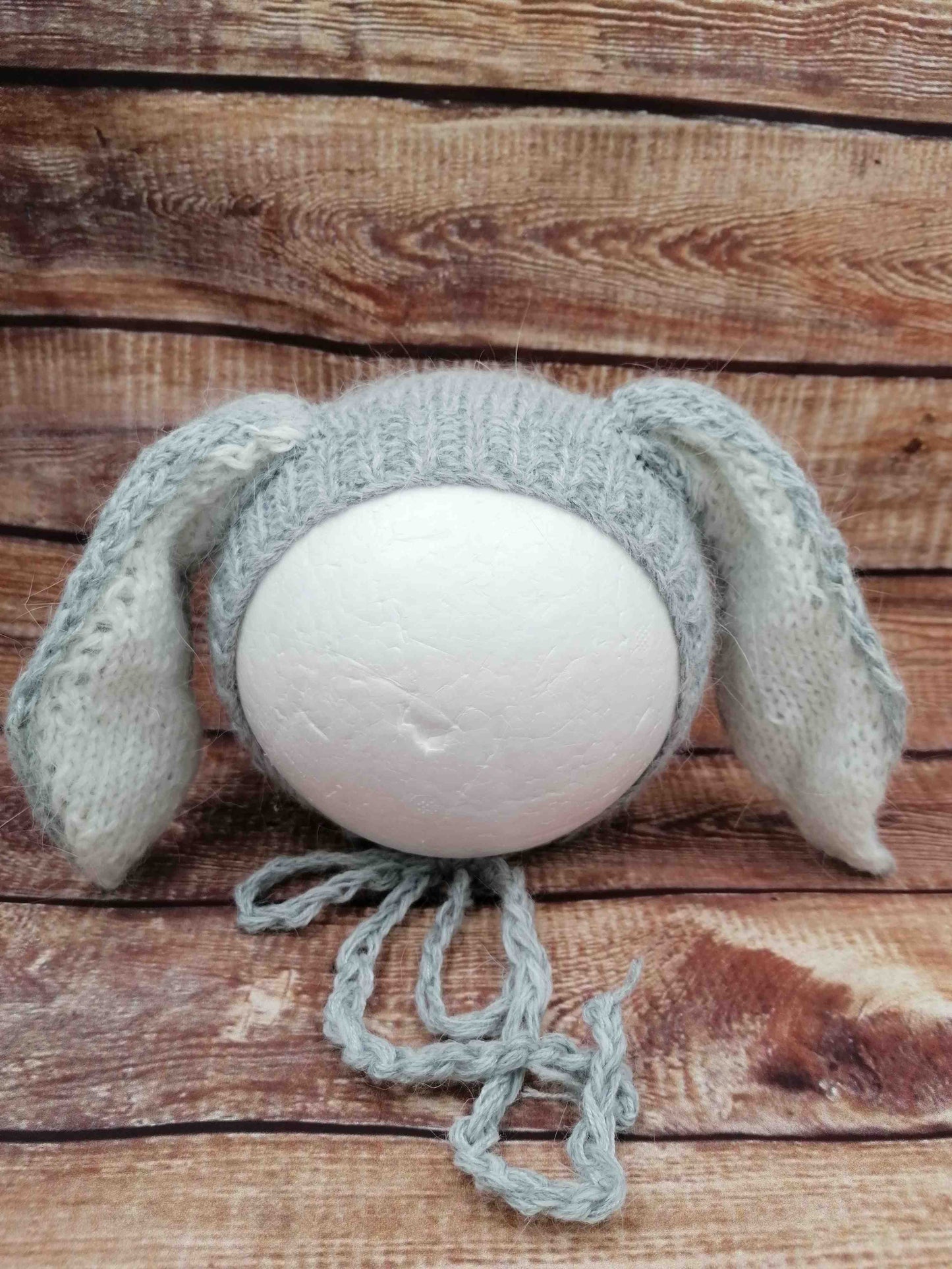 Newborn Mütze Hase mit Ohren im Mohair Look