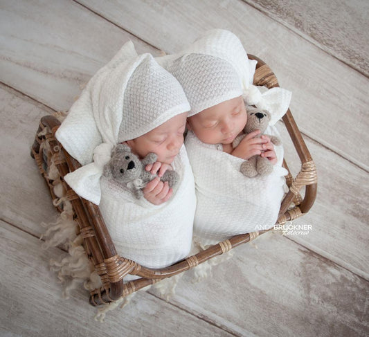 Handmade Set Kissen, Wrap, Zipfelmütze oder Beanbagdecke Newborn