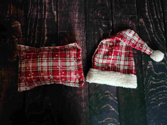Weihnachten Kissen und Mütze
