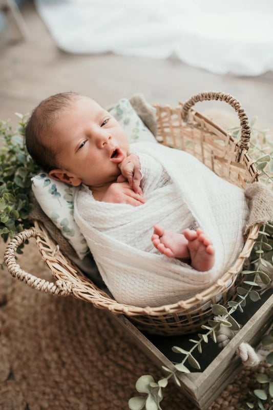 Handmade Eukalyptus Kissen Posing Kissen mit Haarband Newborn